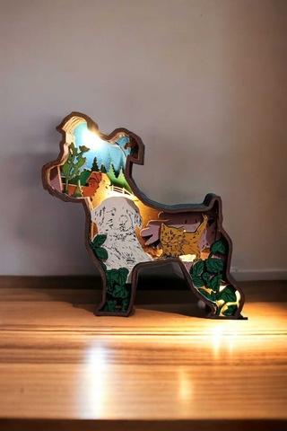 Dekoratif 3d Köpek Figürlü Masa Süsü Biblo