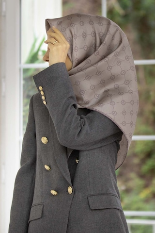 Twill İpek Eşarp Taş Rengi (52033)