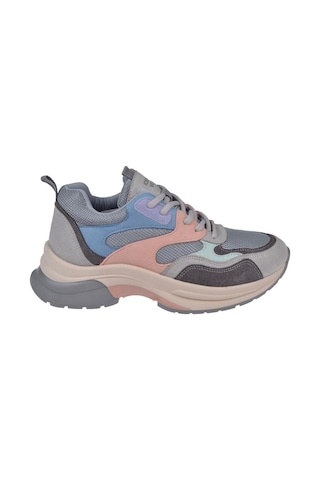 Pullman Simli Kadın Spor Ayakkabı Sneaker Sms-30162 Gri Multi-gri Multi Gri