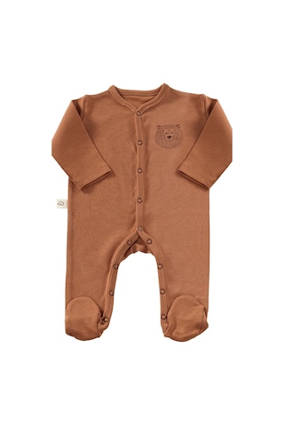 Tinylamb Honey Bear Organik Mini Yenidoğan Bebek Seti - 3 Parça Kiremit