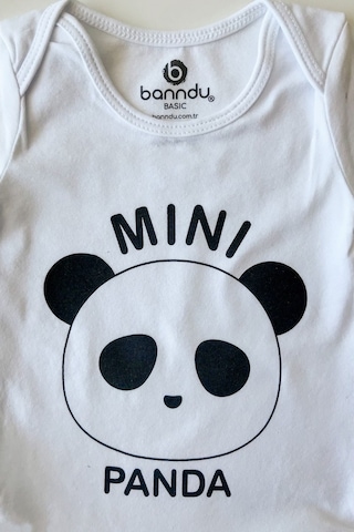 Banndu Bebek Body - Mini Panda Beyaz