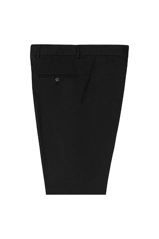 Süvari Siyah Regular Düz Pantolon