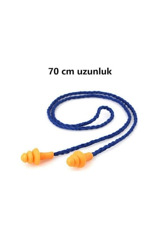 68 cm Boyun Ipli Su Geçirmez Kulak Tıpası Silikon Sünger Tıpa Ses