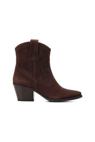 Marrone Bot Kadın 25k8589xs Vergelio Suede Marrone