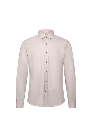 Hatemoğlu Bej Slim Fit Uzun Kollu Düğmeli Yaka Pamuklu Gömlek 24d190000051 006 1852643 Bej