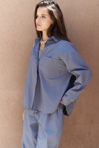 Mai Collection Mai Studios Co. Mirabella İndigo Gömlek Pantolon Takım İndigo