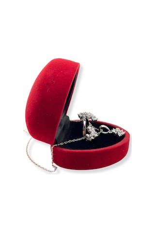 Oya Silver Işıltılı Kar Tanesi Gümüş Set&takım
