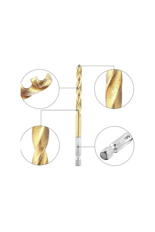 Venoa Dt03 Tin Kaplı Bits Saplı Hss Delici Matkap Uç Seti 3 Parça