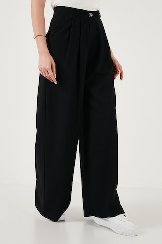 Lela Wide Leg Yüksek Bel Geniş Paça Palazzo Bayan Pantolon 5866290 Siyah