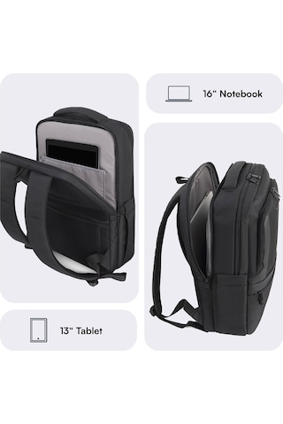 Mack Mce-1212 16 Offıce Pro-3 Eco Notebook Sırt Çantası Siyah