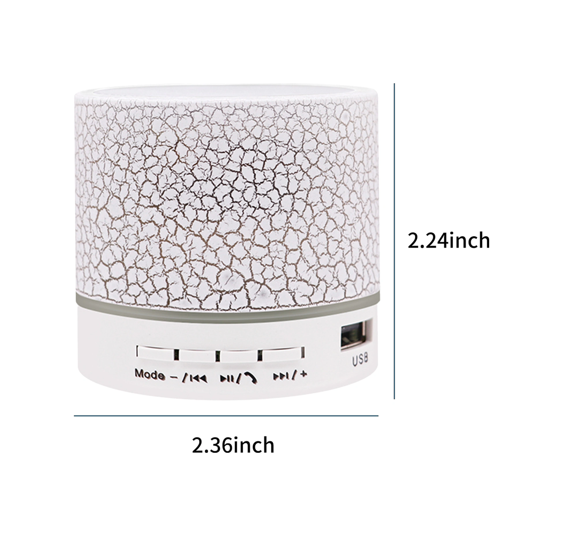 Geeroyoo Mini Bluetooth Hoparlör, 7 Renkli Işıklı, Usb/tf Kart Desteği, Taşınabilir, 360 Ses, Dışarıda/mola/manzaralar İçin Pembe