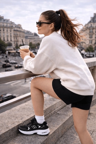 Muggo Shift Kadın Kalın Taban Bağcıklı Günlük Sneaker Spor Ayakkabı Siyah