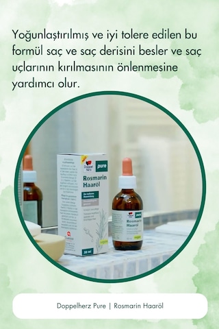 Doppelherz Biberiye Özü İçeren Saç Bakım Yağı 50 ML