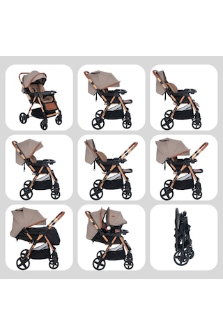 Joell Trendy Çift Yönlü Bebek Arabası