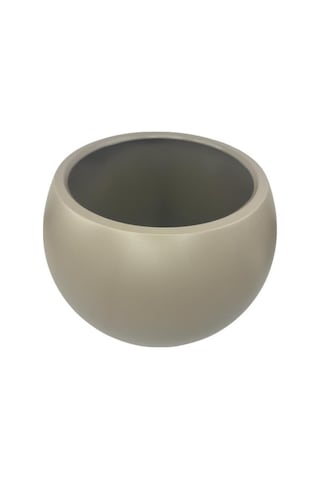 Küre Yuvarlak Top Vazo Dekoratif Saksı Mokka 38 30cm