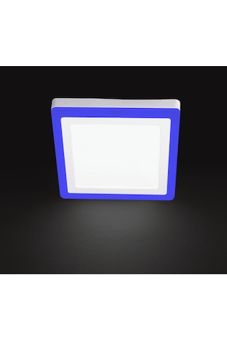 Noas Yl15 1800 R Sıva Üstü Kare 18+6w Fonksiyonlu Led Spot 6500k Beyaz+mavi Renkli