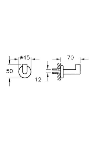 VitrA Minimax Tekli Askı A44787 Çok Renkli