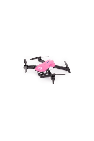 İlk Dronum Katlanır Çift Kameralı Tek Tuşla Iniş Kalkış Başlangıç Drone Model (3 Bataryalı, Pembe)