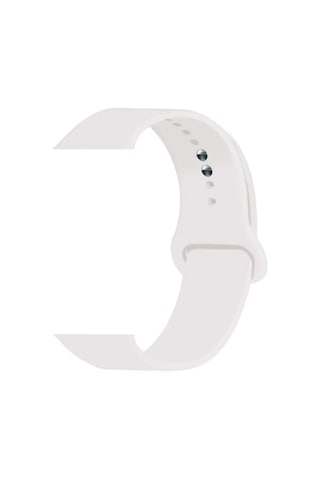 Watch Kordon 2 3 4 5 Seri 42-44 Mm Silikon Kordon Kayış-beyaz