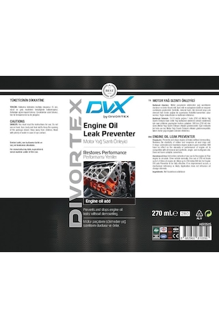 Dvx Motor Yağı Sızıntı Önleyici Tıkayıcı 270 ML