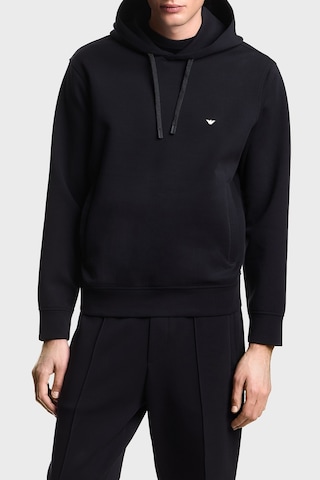 Emporio Armani Logolu Pamuk Karışımlı Kapüşonlu Sweat Erkek Sweat Em004531 Af10013 Ub118 Lacivert