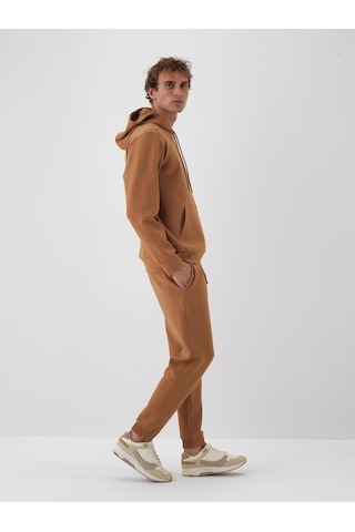 Camel Pamuk Dokulu Regular Fit Sweat Pantolon 380186 Camel