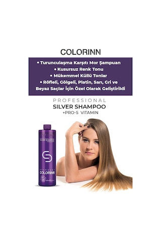 Colorinn Stardust Silver Şampuan Mor Şampuan 1 L