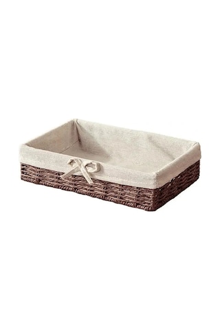 Xiaaokeji Dokuma Sepetler Piknik Sepeti Depolama Ekmek Tabağı Depolama Sepeti,c Kahverengi