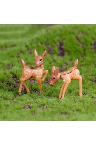 Lijinxu Bahçe Heykel Dekor Yapay Geyik Heykeli Hayvan Reçine El