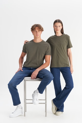 AC&Co / Altınyıldız Classics 4A4800000001HAKXS Slim Fit Bisiklet Yaka Kısa Kol Pamuklu Erkek Tişört Haki