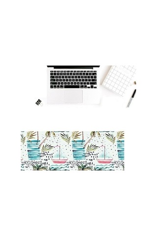 Fastbuy Ofis Kauçuk Mouse Pad - 900x400x3mm - 12 Bitki Ormanı Renkleri 12 Tropikal Yağmur Ormanı