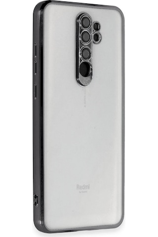 Newface Xiaomi Redmi Note 8 Pro Kılıf Razer Lensli Silikon Semeglbl - 64 - Siyah Sıyah