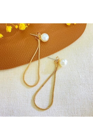 3 Adet/set Takı Seti Yapay İnciler Kolye Küpe Bileklik Seti Ayarlanabilir Zincir Kolye Diğer