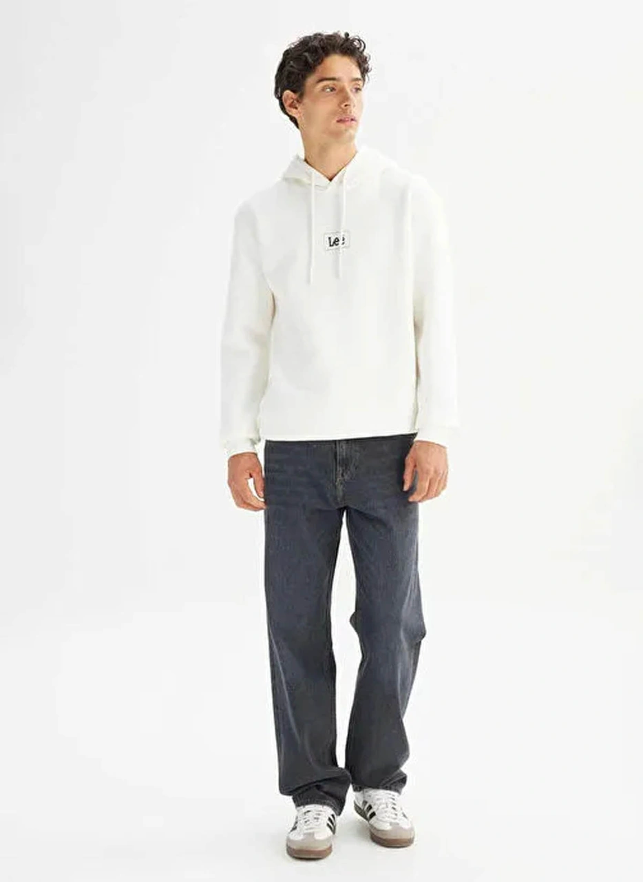 Lee Mid Logo Ekru Erkek Sweatshirt L212302990 Ekru