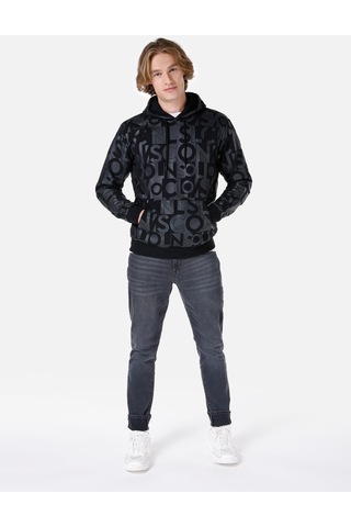 Colin's Colins Regular Fit Baskılı Siyah Erkek Sweatshirt Cl1067000 Siyah