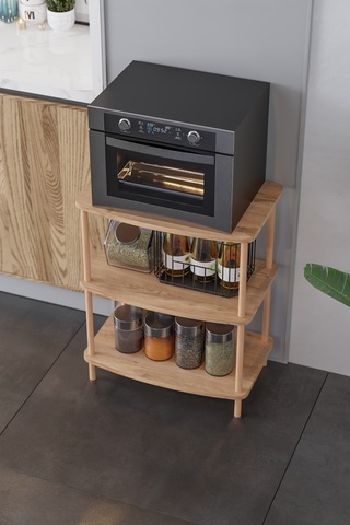 Mutfak Standı Mutfak Rafı Mutfak Bangosu Mikrodalga Dolabı -çam