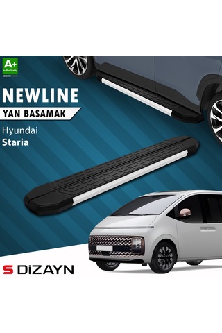 S-dizayn Hyundai Staria S-line Aluminyum Yan Basamak 233 Cm 2021 Üzeri A+ Kalite