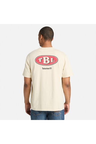 Timberland Gas Station Back Graphic Erkek Gri T-shirt Tb0a5mq42601 2800153