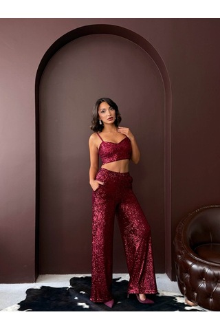 Verymoda F 1978 Pullu Pantollon Bordo