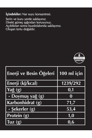 Fersan %100 Nar Ekşisi 330 Gr Cam 68575614