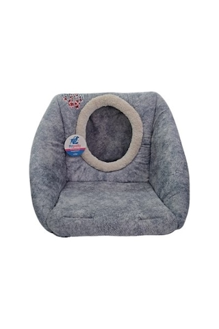 Comfort Üç Fonksiyonlu Gri Kedi Köpek Yatağı 42x42x23cm