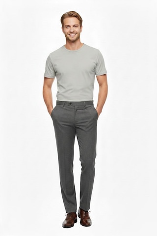 UKİ Uki Gri Comfort Fit Klasik Pantolon