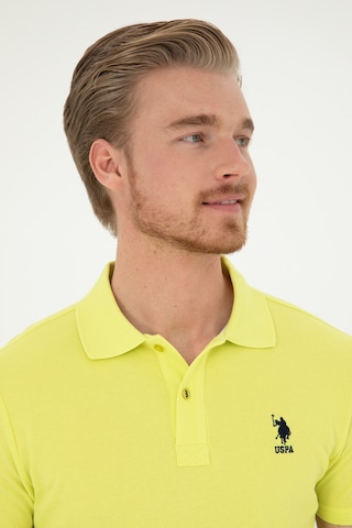 U.S. Polo Assn. Erkek Slim Fit Polo Yaka Fıstık Yeşili Basic Tişört 50279613-VR087