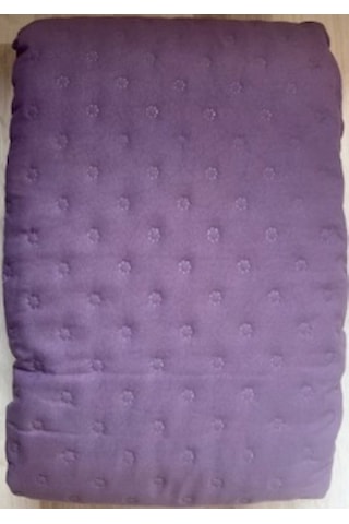 Düz Tek Kişilik Çok Amaçlı Örtü Mürdüm 160 x 220 CM