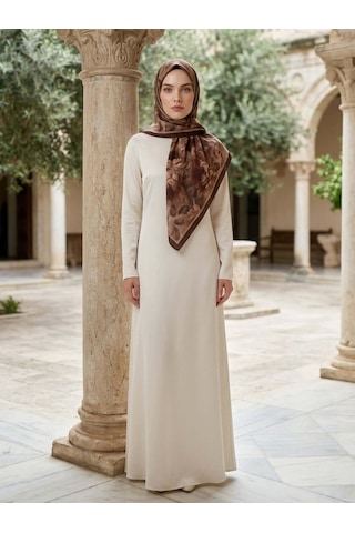 Camellia Scarfs Frosted Bloom Müslin Şal Kahve - Sıcak Ve Zamansız Stil