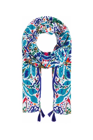 Mavi - Yeşil Şal 1911130-82948 Yeşil