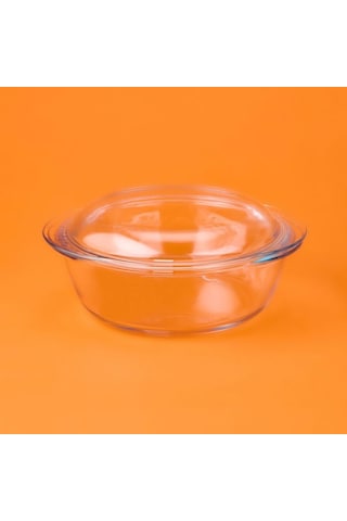 Pyrex Yuvarlak Fırın Kabı - Şeffaf - 3 Lt Şeffaf