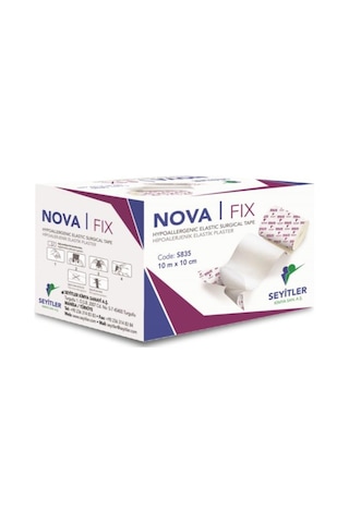 Nova-Fix Esnek Sabitleme Bandı Fix Flaster Bant 10 M x 10 CM 4 Adet