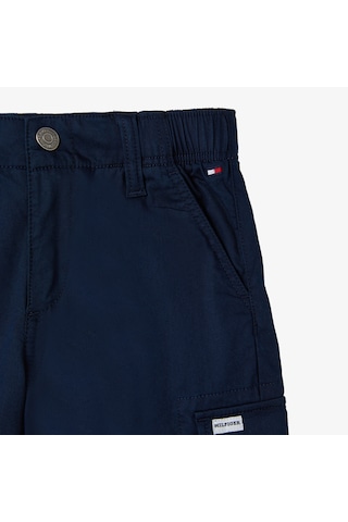 Tommy Hilfiger Woven Cargo Çocuk Lacivert Şort Kb0kb09587 Lacivert