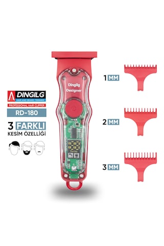 Turbo Şarjlı Kademeli Saç Sakal Tıraş Makinesi Erkek Kişisel Bakım Rd-180 1.5 Saat